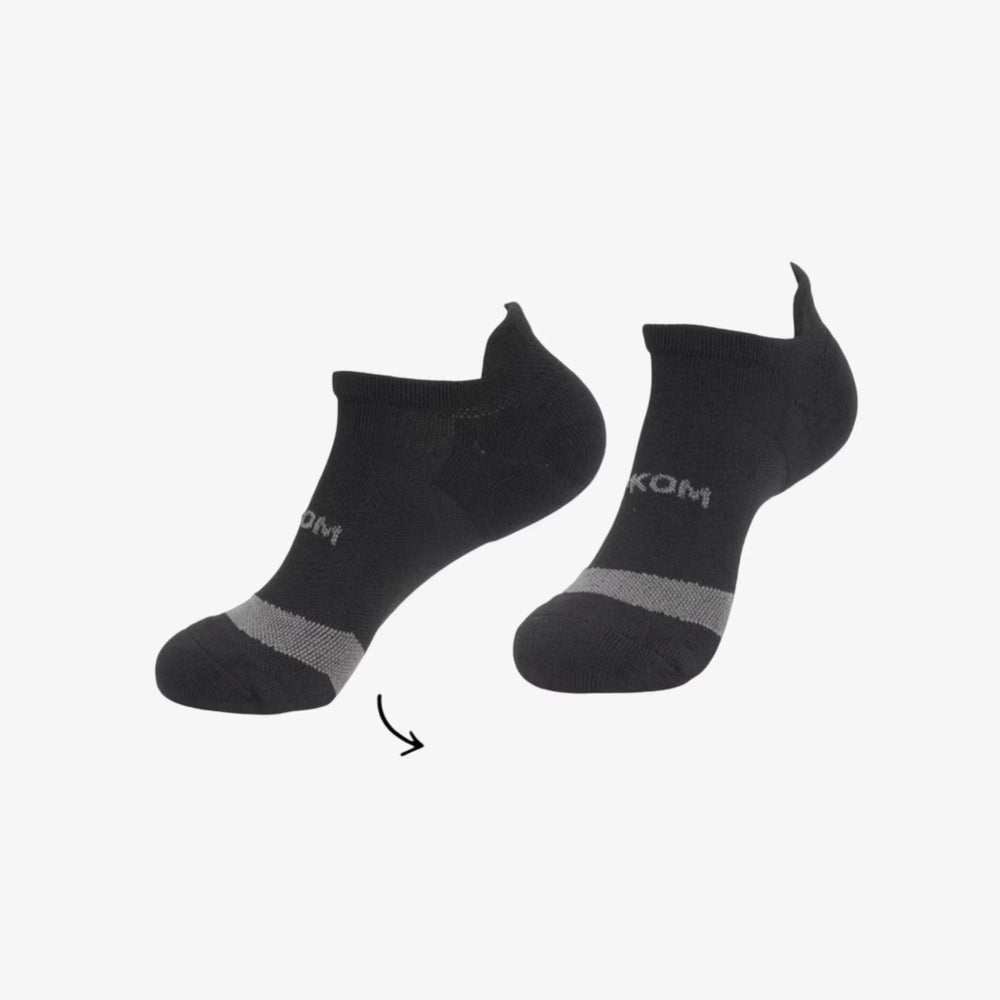 Medias Talonera Running Negra