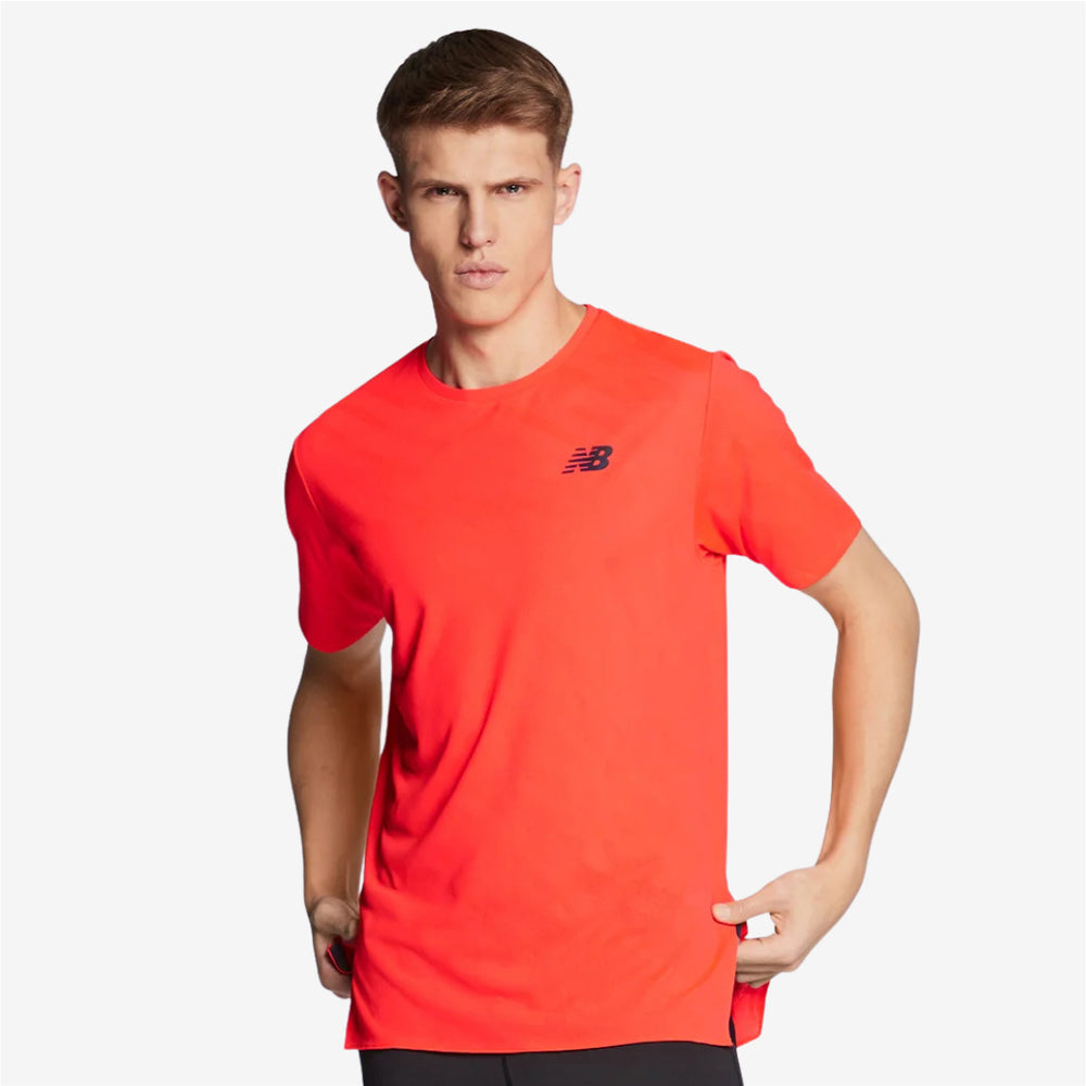Camiseta New Balance Q Speed Jacquard Neon