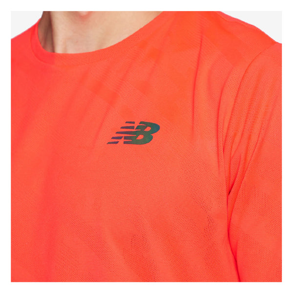 Camiseta New Balance Q Speed Jacquard Neon
