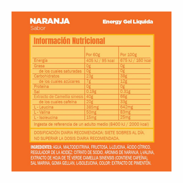 Gel Gu Energy Naranja Liquida