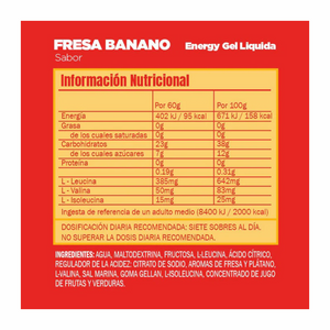 Gel Gu Energy Fresa Banana Liquida