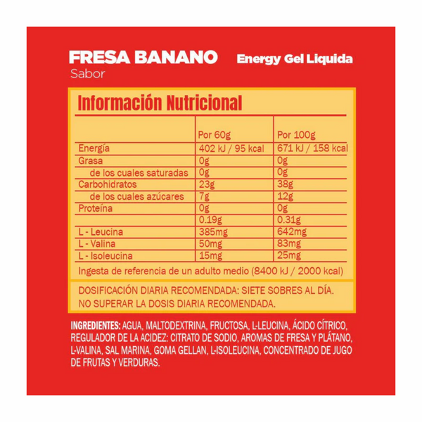 Gel Gu Energy Fresa Banana Liquida